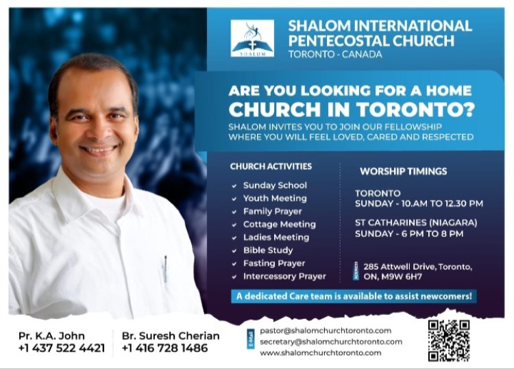 ARE YOU LOOKING FOR A HOME CHURCH IN TORONTO?