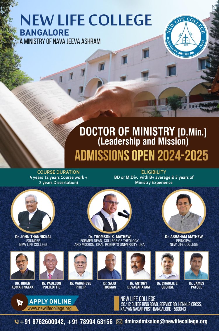 Admission Open; Apply Online; New Life College, Bangalore