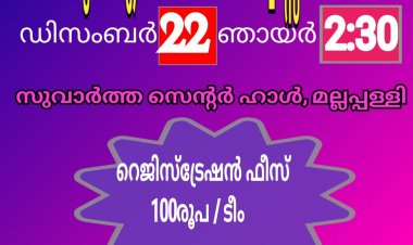 അഖില കേരള ബൈബിൾ ക്വിസ് ഡിസം. 22ന്
