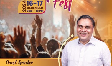 ചർച്ച് ഓഫ് ഗോഡ് ദുബായ് ചർച്ചിന്റെ ഗോസ്പൽ ഫെസ്റ്റ് ഡിസം. 16 മുതൽ