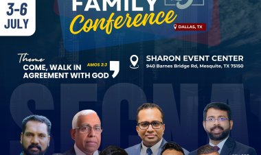 ശാരോൻ ഫെല്ലോഷിപ്പ്:  ഫാമിലി കോൺഫറൻസ് ഡാളസിൽ ജൂലൈ 3 മുതൽ 6 വരെ