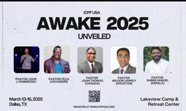 ഐസിപിഎഫ്. യുഎസ്എ അവേക്ക്  ക്യാമ്പ് മാർച്ച് 13 -16 വരെ