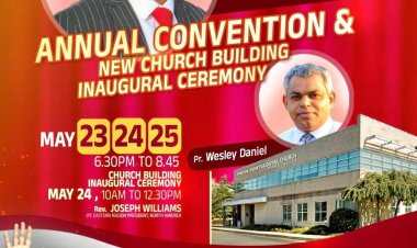 ഫിലഡല്‍ഫിയയിൽ വാര്‍ഷിക കണ്‍വന്‍ഷനും പുതിയ ആരാധനാലയത്തിന്റെ ഉത്ഘാടനവും