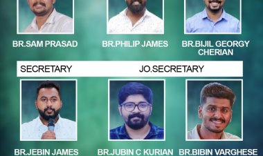 പി.വൈ.പി.എ കോട്ടയം മേഖല ഭാരവാഹികൾ