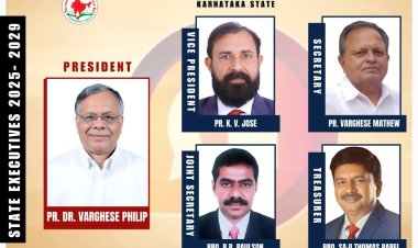 ഐപിസി കർണാടക സ്റ്റേറ്റിന് പുതിയ ഭാരവാഹികൾ