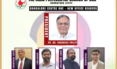 ഐപിസി ബാംഗ്ലൂർ സെൻ്റർ1ന് പുതിയ ഭാരവാഹികൾ