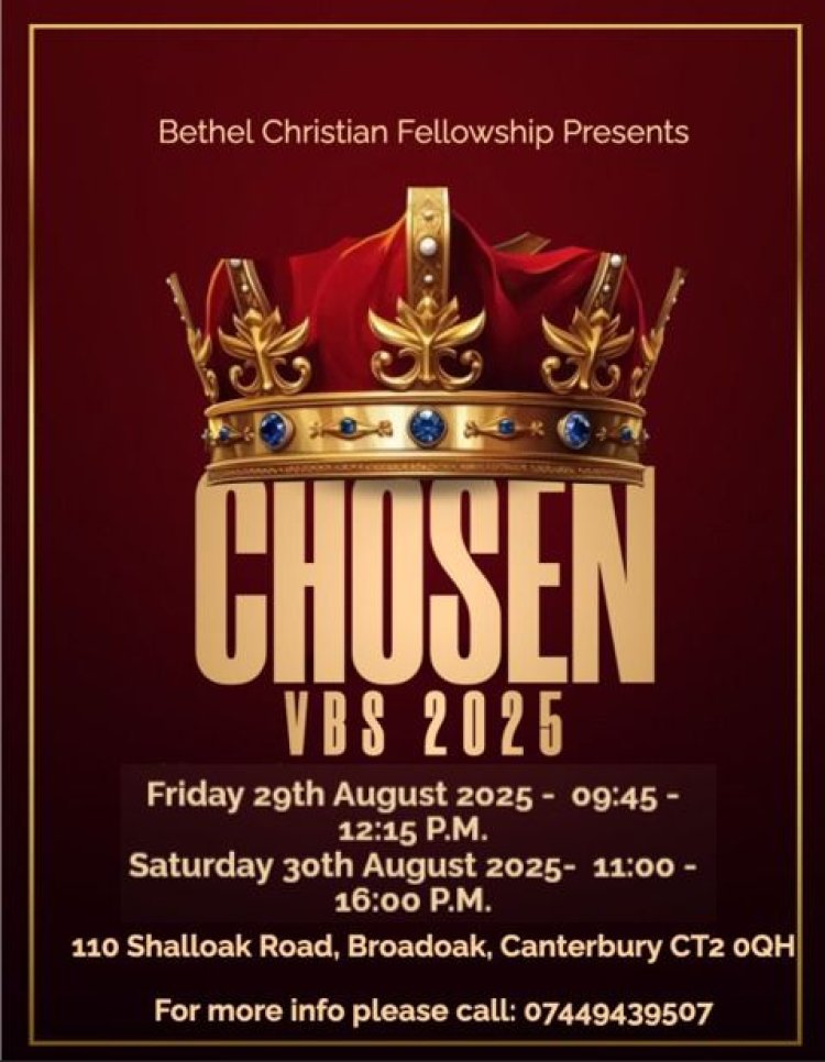 കെന്റ് ക്യാന്റർബറിയിൽ ദ്വിദിന വിബിഎസ്