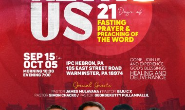 റിവൈവ് 25: ഉപവാസ പ്രാർത്ഥനയും ഉണർവ് യോഗങ്ങളും സെപ്റ്റം. 15 മുതൽ