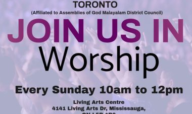 അസംബ്ലീസ് ഓഫ് ഗോഡ് മലയാളം ഡിസ്ട്രിക്ടിന് കാനഡയിൽ ആദ്യ സഭാപ്രവർത്തനം ആരംഭിച്ചു