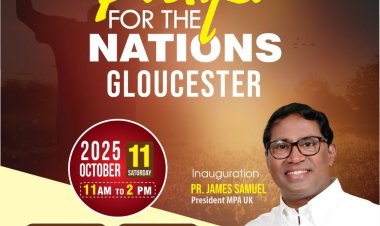 മലയാളി പെന്തെക്കോസ്ത് അസോസിയേഷൻ: -യുകെ പ്രാർത്ഥനാ ദിനം  ഒക്ടോ.11 ന് 