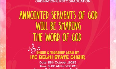 ഐപിസി ഡൽഹി സ്റ്റേറ്റ് സംയുക്ത ആരാധന ഒക്ടോബർ 19ന്