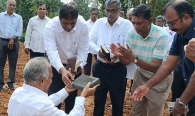 ഐപിസി വാഴൂർ ഗിലയാദ് സഭയ്ക്ക് പുതിയ ഹാൾ; ശിലാസ്ഥാപനം നടത്തി