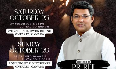 കിച്ചനെർ  താബോർ ഗോസ്പൽ അസംബ്ലിയുടെ  കൺവൻഷൻ ഒക്ടോ. 25 മുതൽ