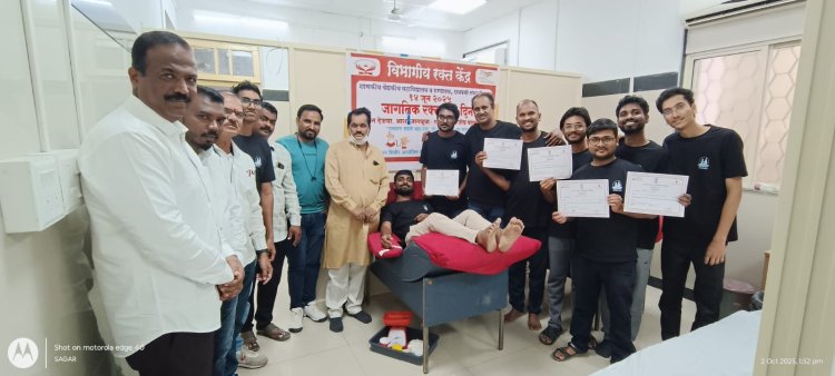 രക്തദാന യജ്ഞത്തിൽ മാതൃകയായി  ഐസിപിഎഫ് ഔറംഗബാദ്