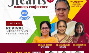 നിലയ്ക്കാത്ത പ്രാർത്ഥനയിൽ വിമൺ കോൺഫറൻസ്  'ഹീലിംഗ് ഹാർട്ട്സ്'; നവം. 1 മുതൽ