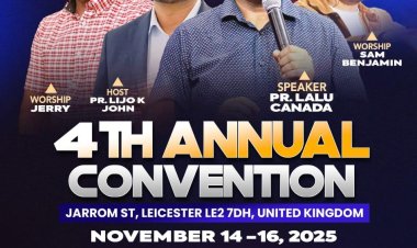 ക്രൈസ്റ്റ് ജനറേഷൻ ചർച്ച് : കൺവൻഷൻ നവം.14 മുതൽ