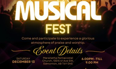 എഡ്മൺടോൺ യുണൈറ്റഡ് ക്രിസ്‌ത്യൻ ഫെല്ലോഷിപ്പ് സെക്കന്റ് മ്യൂസിക് ഫസ്റ്റ് ഡിസം.13 ന്