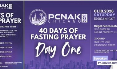 പിസിനാക് ചിക്കാഗോ: 40 ദിന ഉപവാസ പ്രാർത്ഥന ജനു.10ന്