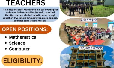 We Are Hiring Teachers; Jeevan Jyoti Grace Academy
