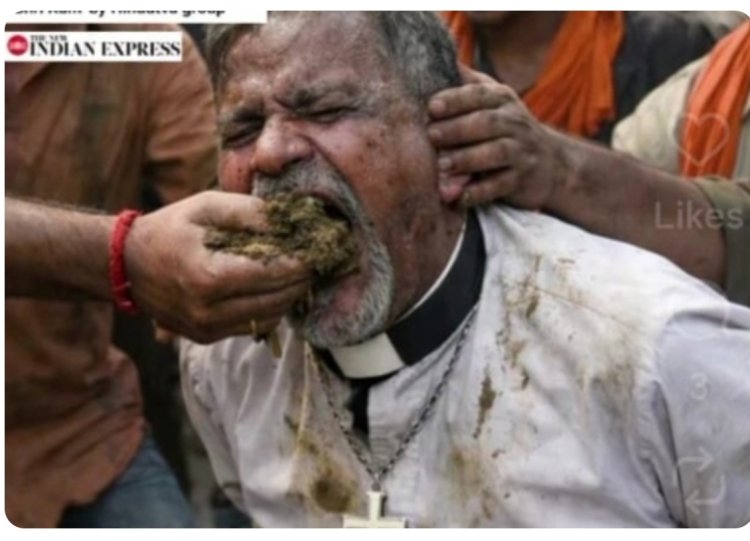 ചാണകം കഴിപ്പിക്കൽ     ബജ്റങ്‌ദൾ പ്രവർത്തകരോട് ക്ഷമിച്ചെന്ന്  പാസ്‌റ്റർ