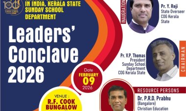 സണ്ടേസ്കൂൾ ലീഡേഴ്സ് കോൺക്ലേവ്ഫെബ്രു.9  ന്