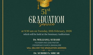 ന്യൂ ഇന്ത്യ ബൈബിൾ സെമിനാരിയുടെ  ബിരുദദാന ശുശ്രൂഷ ഫെബ്രു.10ന്