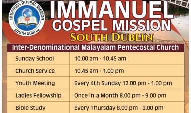ARE YOU VISITING DUBLIN OR COMING FOR A JOB OR STUDIES; IMMANUEl GOSPEL MISSION, SOUTH DUBLIN