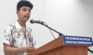 കൊലൊസ്സ്യ ലേഖനം മന:പാഠമായി ചൊല്ലി മാസ്റ്റർ എലിജ അനി ഏബ്രഹാം വീണ്ടും ശ്രദ്ധേയനായി