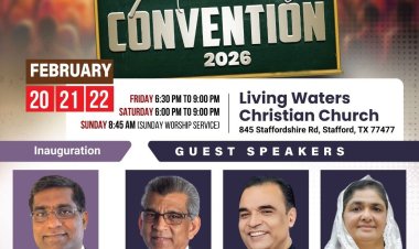 ഹ്യൂസ്റ്റൺ പെന്തക്കോസ്തൽ ഫെലോഷിപ്പ് വാർഷിക കൺവെൻഷൻ നാളെ ഫെബ്രു. 20 മുതൽ