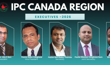 ഐപിസി കാനഡ റീജിയനു പുതിയ നേതൃത്വം