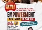 ഐപിസി വുമൺസ് ഫെല്ലോഷിപ്പ് ബഹ്റൈൻ റീജിയൻ: Women Empowerment ട്രെയിനിങ് പ്രോഗ്രാം മാർച്ച് 3 നാളെ