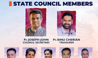 ചർച്ച് ഓഫ് ഗോഡ് കർണാടക സ്റ്റേറ്റ് കൗൺസിൽ ഭാരവാഹികൾ