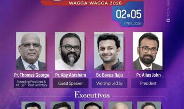 ഓസ്ട്രേലിയൻ ഇന്ത്യൻ പെന്തെക്കോസ്തൽ കോൺഫറൻസ് (വാഗാ വാഗാ 2026) ഏപ്രിൽ 2 മുതൽ; ഒരുക്കങ്ങൾ പൂർത്തിയായി
