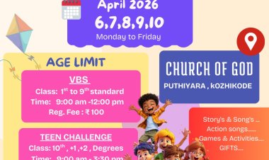 ഐസിപിഎഫ് കോഴിക്കോട്: ടീൻസ് ഫെയ്റ്റിനും വിബിഎസിനും ഏപ്രിൽ 6ന് തുടക്കം