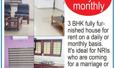 Fully Furnished House for Rent in Kottayam