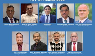 ഹൂസ്റ്റൺ പെന്തെക്കോസ്തു ഫെലോഷിപ്പിനു പുതിയ ഭാരവാഹികൾ