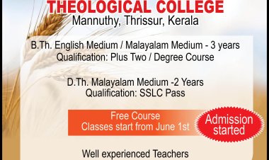 Admission Started; Harvest Theological College, Mannuthy, Thrissur