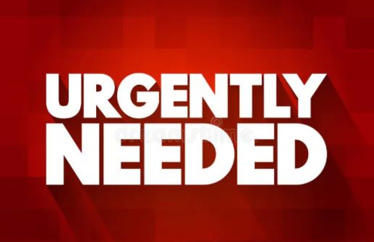 Urgently Required; Warden & Cook