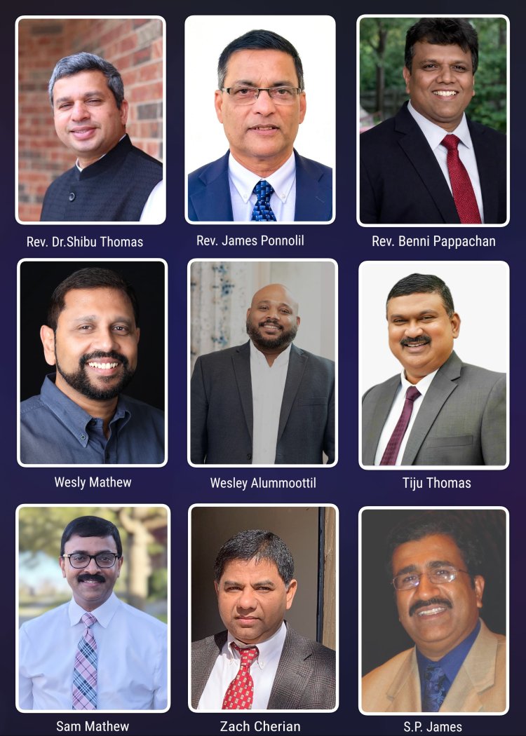 ഐപിസി മിഡ് വെസ്റ്റ് റീജിയണിനു പുതിയ ഭരണ സാരഥികൾ