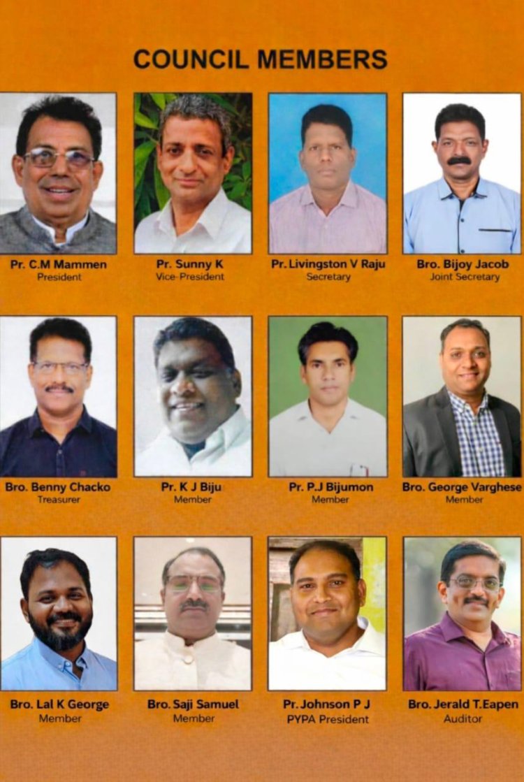 ഐപിസി ഹൈദരാബാദ് - സെക്കന്തരാബാദ് ഡിസ്ട്രിക്റ്റിനു  പുതിയ ഭാരവാഹികൾ