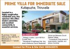 PRIME VILLA FOR IMMEDIATE SALE;  Kuttapuzha, Thiruvalla