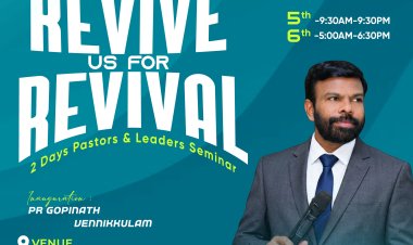 ഹെവൻലി ആർമീസ് പാസ്റ്റേഴ്സ് സെമിനാർ മെയ് 5 - 6ന് ബാംഗ്ലൂരിൽ
