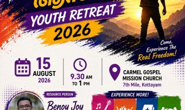 ആസാദി യൂത്ത് റിട്രീറ്റ് നാളെ ഓഗ. 15ന് കോട്ടയത്ത്