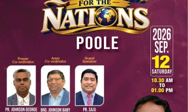 മലയാളി പെന്തെക്കോസ്ത് അസോസിയേഷൻ യുകെ & യൂറോപ്പ് പ്രാർത്ഥനാ ദിനം  സെപ്.12ന്