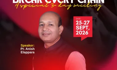 ഡാളസിൽ 'ബ്രേക്ക് എവരി ചെയിൻ' സെപ്. 25 മുതൽ