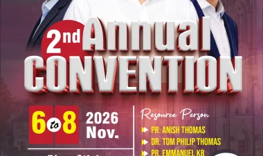 ഐ.പി.സി താബോർ ചർച്ച് കോർക്ക്  അയർലണ്ട് വാർഷിക കൺവെൻഷൻ നവം.6 മുതൽ