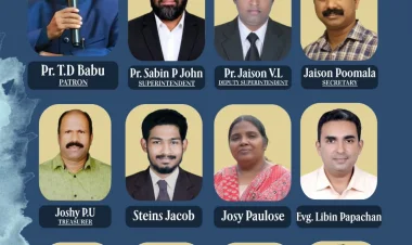 ഐപിസി തൃശ്ശൂർ വെസ്റ്റ് സെന്റർ സൺ‌ഡേ സ്കൂൾ അസോസിയേഷൻ ഭാരവാഹികൾ 