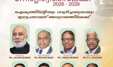 ഐപിസി യുകെ & അയര്‍ലന്‍ഡ് റീജിയൺ പുതിയ നേതൃത്വം